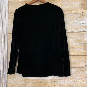 Express Tops - 🌸Vintage Express Velvet Long Sleeve V-Neck🌼 Express Tops - 🌸Vintage Express Velvet Long Sleeve V-Neck🌼